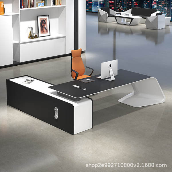 Mesa de Escritório Moderna com Cadeira