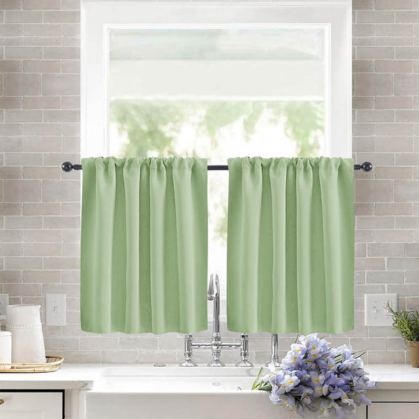 Novas cortinas transfronteiriças de cortinas curtas de alta precisão de cor pura cortinas de cozinha cortinas separadas cortinas de café