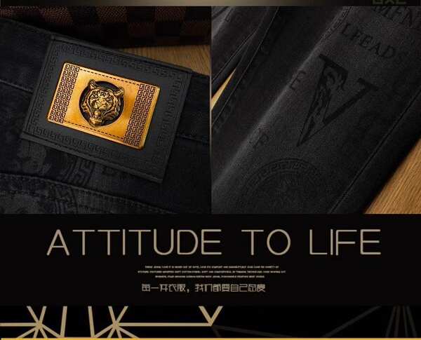Calçado preto de alta qualidade para homens com calças longas para o outono de 2025