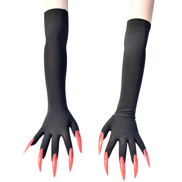 47 centímetros longas luvas de Halloween vestido com luvas longas cosplay luvas de Halloween