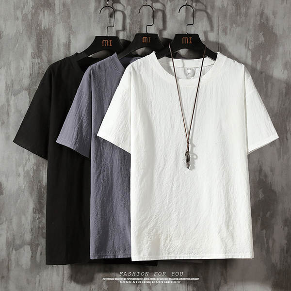Camiseta masculina curta