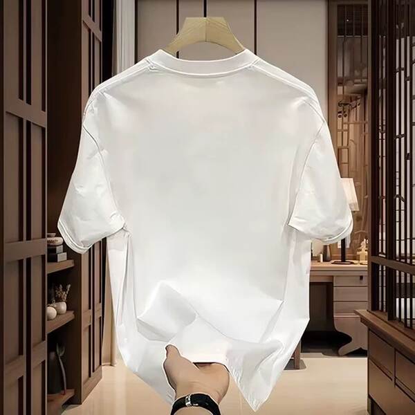 Camiseta masculina curta