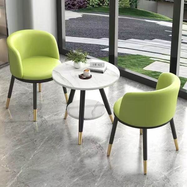 Mesa e cadeiras de varanda casual estilo nórdico moderno simples à moda intercâmbio