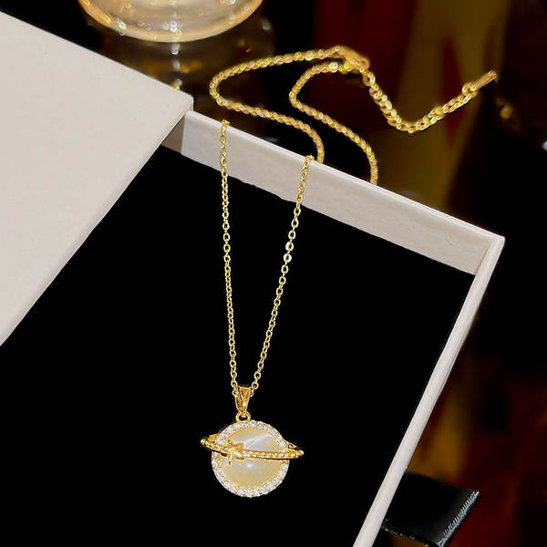 Colar feminino em titânio aço luxo não desbota versátil pendente sofisticado design exclusivo minimalista corrente clavícula acessório importação