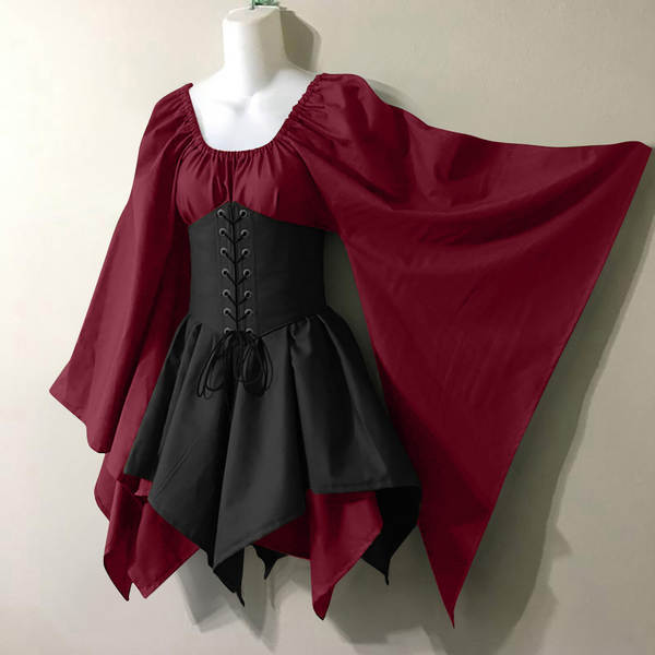 Vestido de longa-metragem feminino do drama medieval do Renascimento