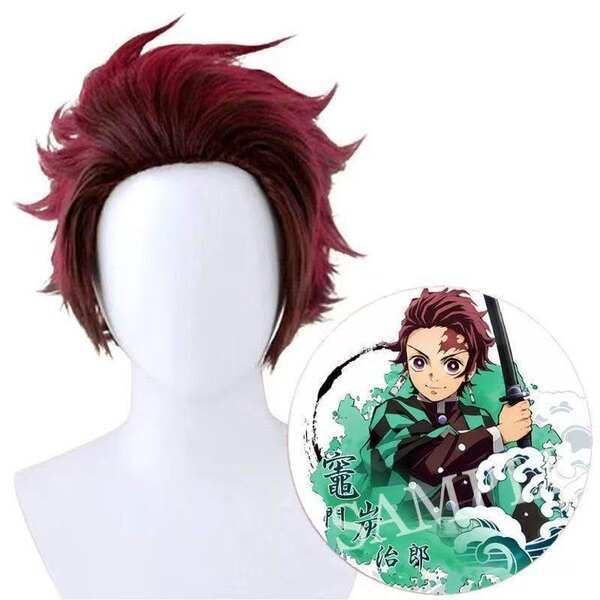 Peruca Cosplay Tanjiro