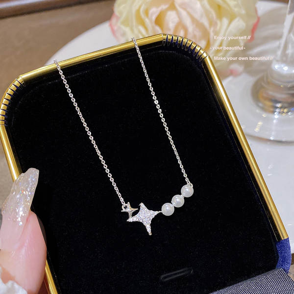 Colar feminino em titânio aço luxo não desbota versátil pendente sofisticado design exclusivo minimalista corrente clavícula acessório importação