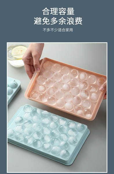 Moldes de Gelo Redondos Plásticos para Geladeira