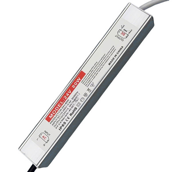 Interruptor de energia LED à prova d'água ao ar livre Pequeno Valor de Banda de Luz 24V36W60W80W Transformador de Marca Publicitária