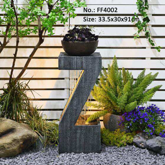 Fonte de água de luxo de estilo europeu moderno sala de estar decoração de paisagem de água circular porta-malas de aterrissagem de humidificador