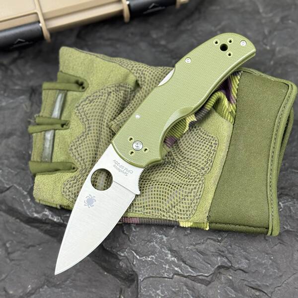 Armadilha de fibra de carbono Spider C41 VG10 Armadilha de fio de caça de campo ao ar livre Tactical Defensive Pocket EDC Tools Knife