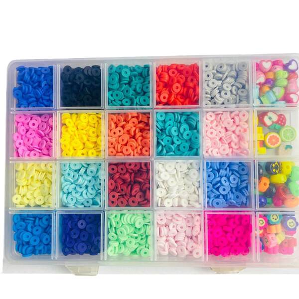 Conjunto de Contas de Cerâmica para Colar