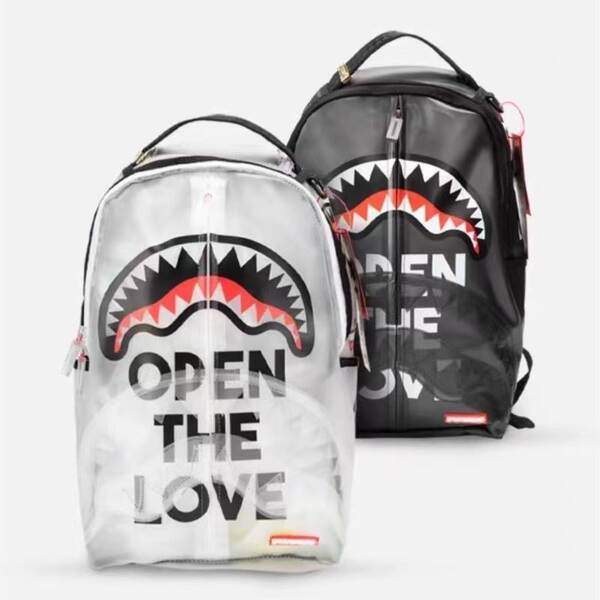 Esporte SG mal-humorado tubarão mochila estudante transparente mochila mochila mochila mochila mochila mochila