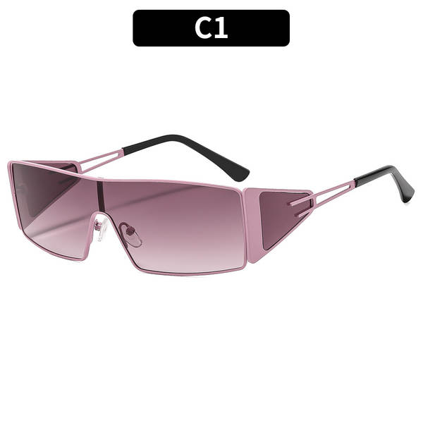 Óculos de sol quadrado estilo europeu e americano novo modelo conectado personalizado versátil street wear influencer mesma tendência óculos escuro trendy