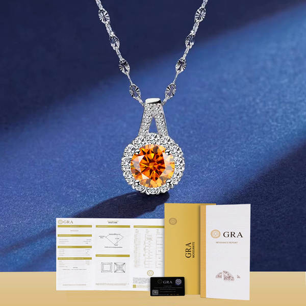 S925 Prata pura de 1 caráter colar de flores solares femininas ins gotejamento de água de alta qualidade moçambique pendurado design simplicidade de sobremesa