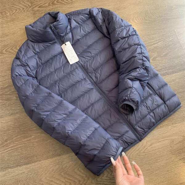 Jaqueta parka alemã premium ultraligeira em pluma de pato, tamanho grande masculino, outono-inverno, isolamento térmico