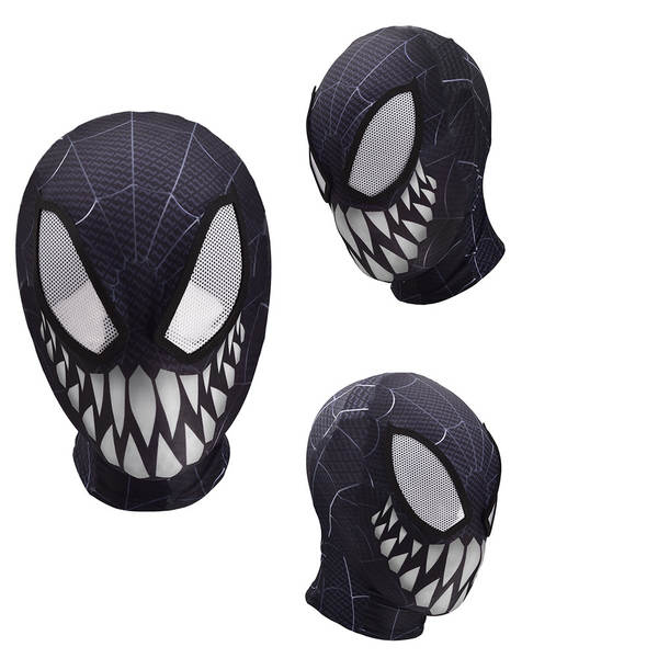 Mascara de Homem-Aranha de Veneno Camiseta de Personagem Animação Jogo de Vestuário Animação Circuito Cos Vestuário de cena