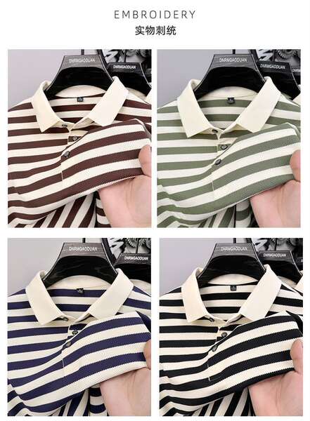 2025 Nova linha de luxo luxuoso homem de luxo pulseira curta pulseira POLO tendências de verão homens camisa de luxo