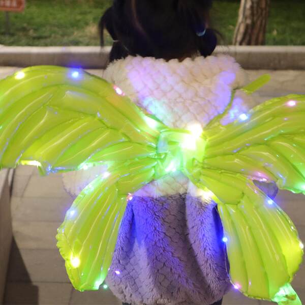 Brinquedos brilhantes de balão com asas de borboleta brinquedos de aniversário de aniversário para crianças arranjos de fotos de decoração