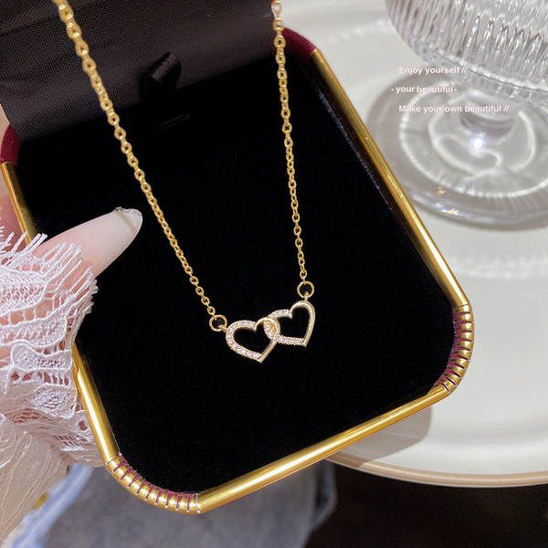 Colar feminino em titânio aço luxo não desbota versátil pendente sofisticado design exclusivo minimalista corrente clavícula acessório importação