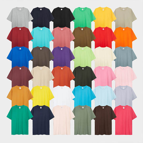230 gramas 17 peças de algodão total peso vazio camisa branca de alça curta T-shirt espessado de algodão puro parafuso filho T-shirt