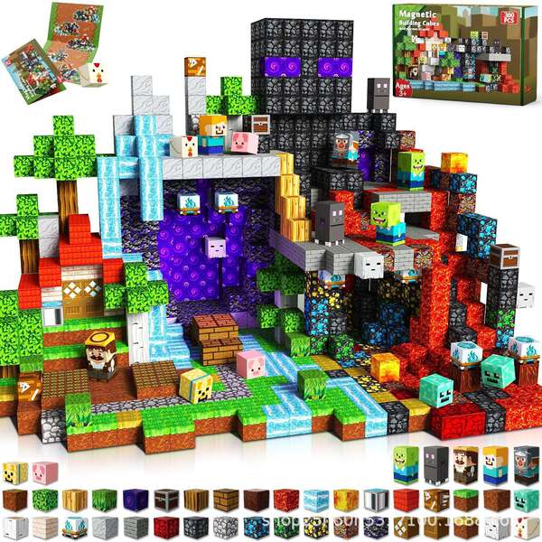 Amazon Magnetic Buiding Cubes Brinquedos de Construção Magnética