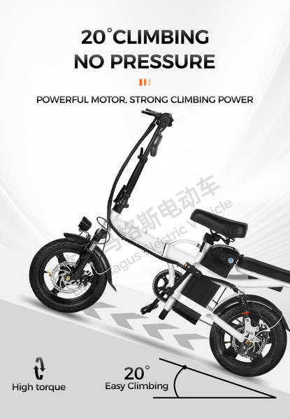 Carro elétrico de duas rodas de bicicleta elétrica de alta durabilidade