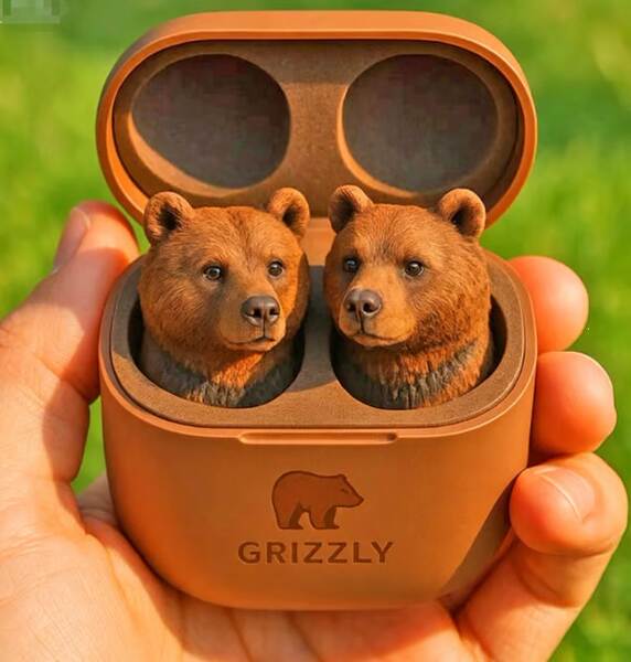 Cute Animal Shaped Bluetooth Earbuds 3D para fones de ouvido estéticos