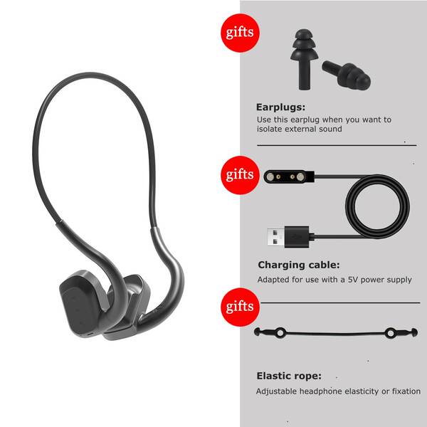 IPX8 Waterproof Swimming Headphones with  MP3 Player 32G