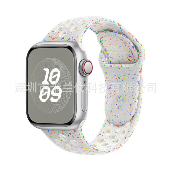 Pulseira esportiva de silicone nike dupla cor S11 compatível com apple iwatch 6 7 8 9 10 SE