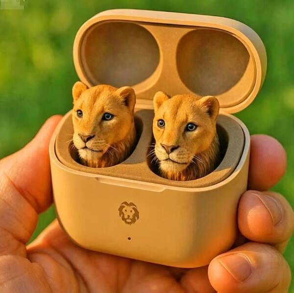 Cute Animal Shaped Bluetooth Earbuds 3D para fones de ouvido estéticos
