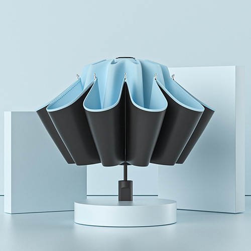 Um guarda-chuva automático masculino reforçado com chuva e chuva dois com um guarda-chuva feminino triplo e um guarda-chuva de sol dobrável