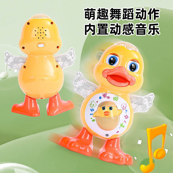 A música vai cantar, dançar, dançar, bater caricaturas de pato elétrico de luzes de música para vender brinquedos quentes