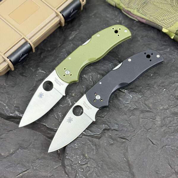 Armadilha de fibra de carbono Spider C41 VG10 Armadilha de fio de caça de campo ao ar livre Tactical Defensive Pocket EDC Tools Knife