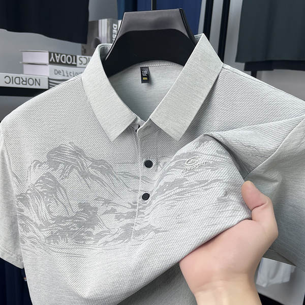 Nova camisa de gelo de verão para homens T-shirts masculinos T-shirts masculinos T-shirts masculinos