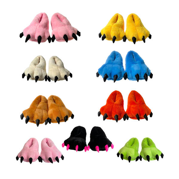 Chinelo de Dinossauro Peludo