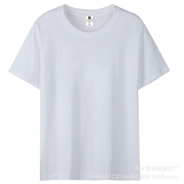 Vestido de verão de algodão curto T-shirt para meninos adolescentes meia-mancha 200 gramas peso pesado de verão de lazer relaxante