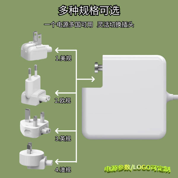 61W87W96W Adaptador de alimentação para Macbook Apple Laptop 45W60W85W