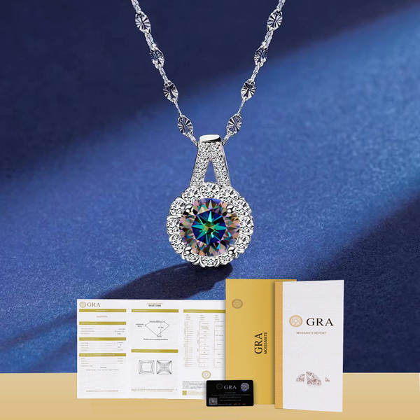 S925 Prata pura de 1 caráter colar de flores solares femininas ins gotejamento de água de alta qualidade moçambique pendurado design simplicidade de sobremesa