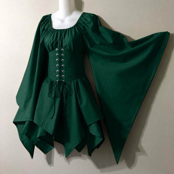 Vestido de longa-metragem feminino do drama medieval do Renascimento