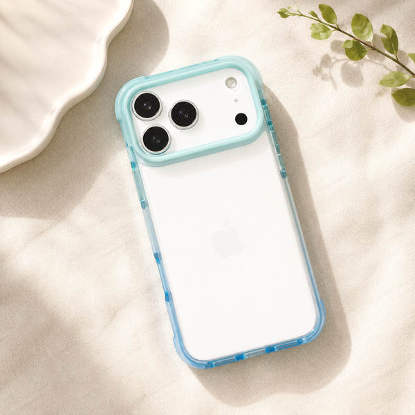 Aplicável à Apple 17 Cell Phone Shell colorido gradual tpe iphone17promax Shell duro transparente 17pro triunfo
