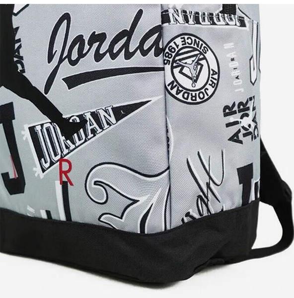 Mochila infantil Nike Jordan com zíper e padrão fashion clássico DJ5649-014