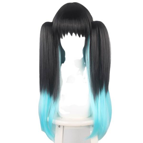 Coloque o cabelo no chão com o cabelo preto duplo.