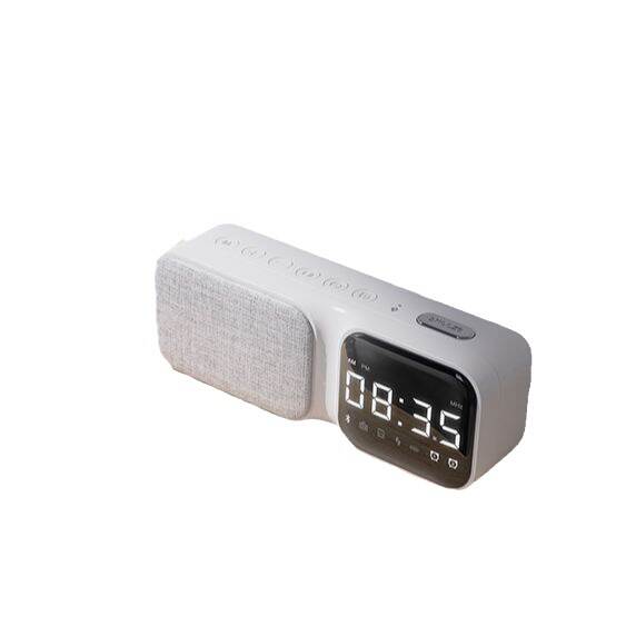 Relógio eletrônico Bluetooth alto-falante Desktop Home Artigos de áudio sem fio Presentes portáteis de áudio Bluetooth Relógio de alarme estudantil