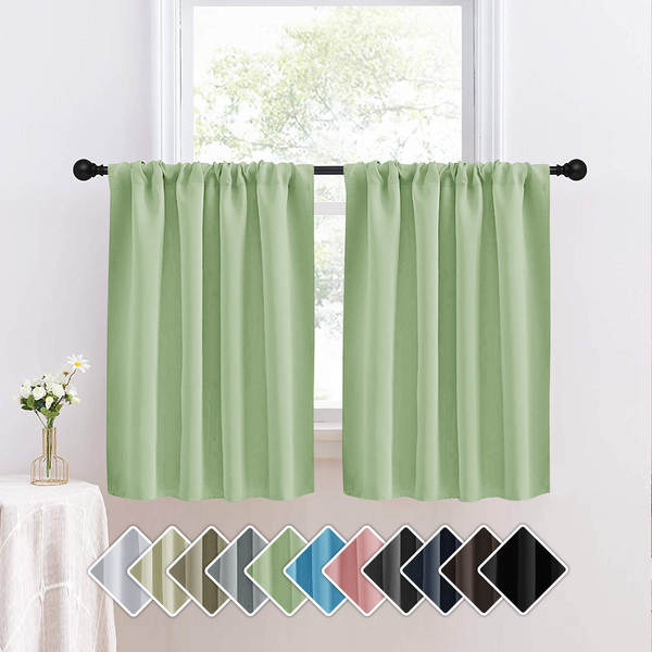 Novas cortinas transfronteiriças de cortinas curtas de alta precisão de cor pura cortinas de cozinha cortinas separadas cortinas de café
