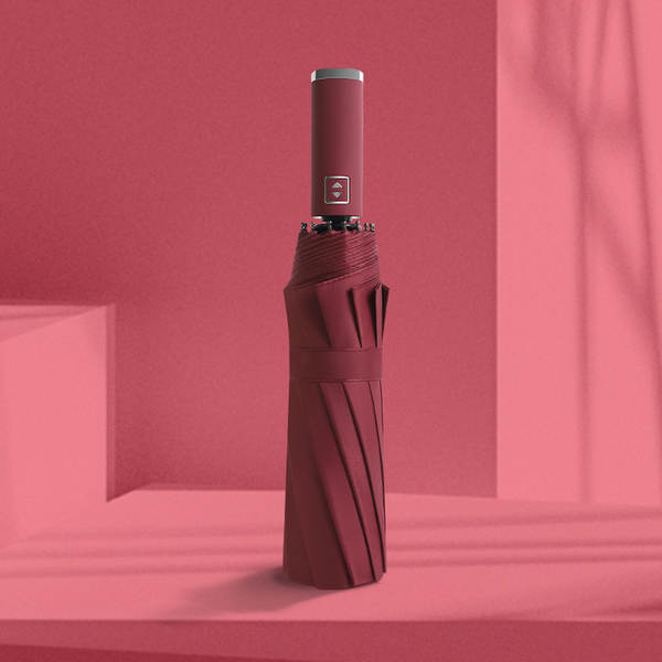 Um guarda-chuva totalmente automático de 24 ossos para homens e mulheres dobrável com um grande protetor solar avançado anti-ultravioleta anúncio por atacado personalizado