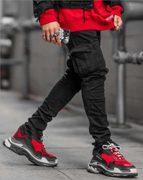 2026 Euro-americano transfronteiriço novo jeans masculino bolso lateral pequeno pé apertado jeans
