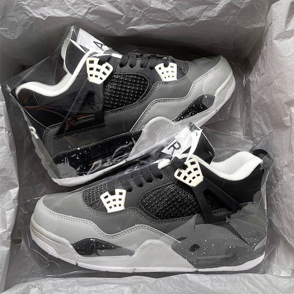 Aj4 Fear Men's Shoes 2025 Outono Oficial Flag Shoes de basquete masculino e feminino