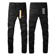 Calça Jeans Masculina Reta com Efeito Desgastado