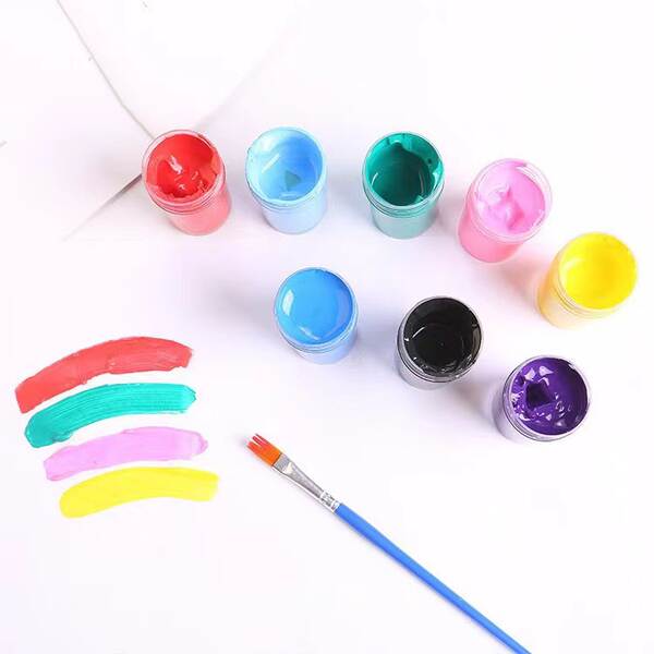 Painéis de acrílico para crianças 20ml DIY artesanal pintura de creme para crianças pintura de garrafa de óleo